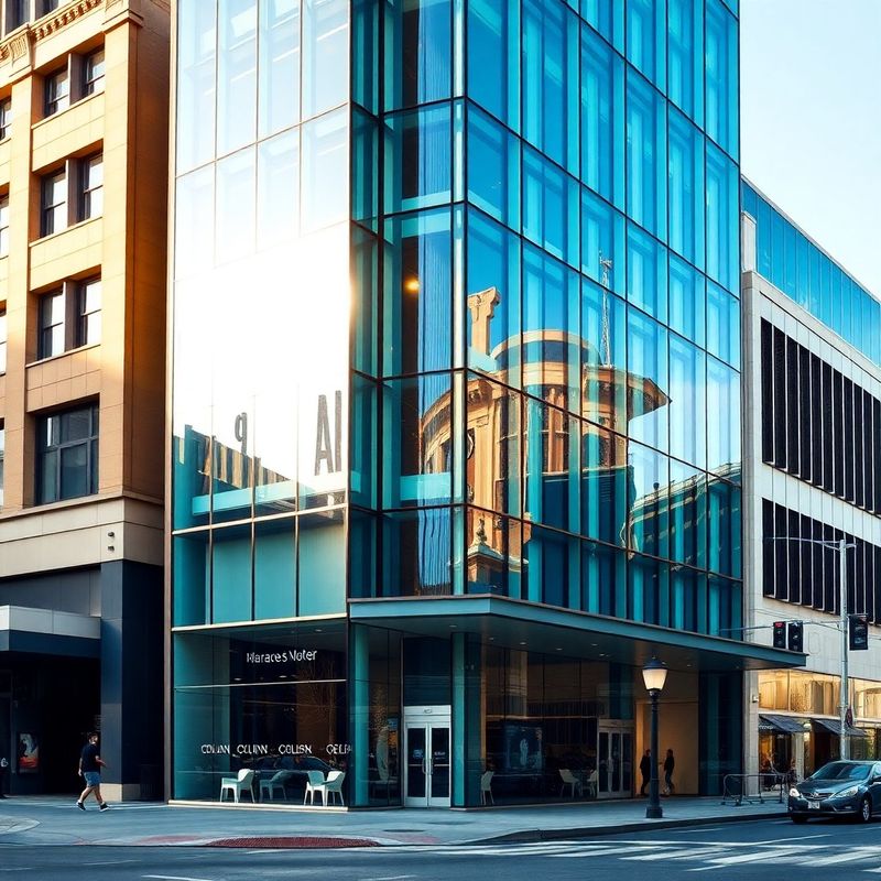 Modern CBD office facade on Collins Street, Melbourne